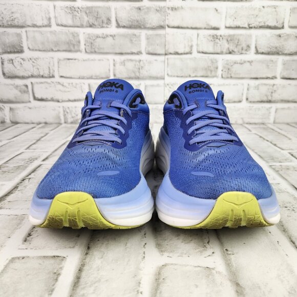 Hoka One One Bondi 8 Women's Sz 10 B Blue Running Walk Gym Athletic Comfort Shoe - Picture 2 of 10